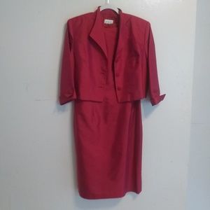 David Warren NY Silk MOB Suit Set in Pink